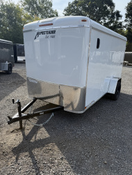 New 2026 Homesteader 6x12 Cargo Trailer - Swing Doors - WHITE