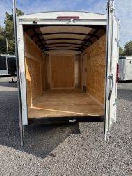 New 2026 Homesteader 6x12 Cargo Trailer - Swing Doors - WHITE