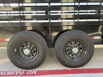 New 2026 Delco 6'8"x24' GN Bar Top Livestock Trailer - B8 Cattleman