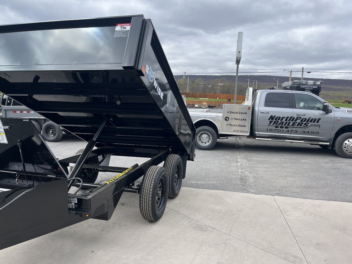 New 2026 BWISE 6x10 Deckover Dump - 7K GVWR