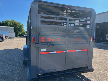 New 2026 Circle D 6'8 X 24 GN Stock / Stock Combo Trailer