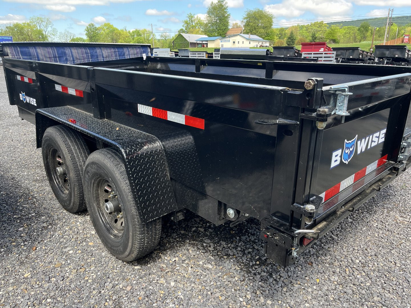 New 2026 BWise 7x14 -14K Dump Trailer - Ramps - Tarp Kit