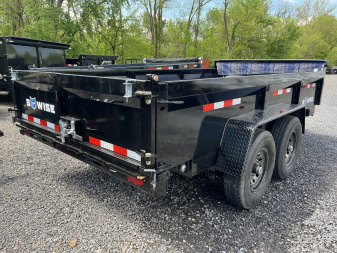 New 2026 BWise 7x14 -14K Dump Trailer - Ramps - Tarp Kit