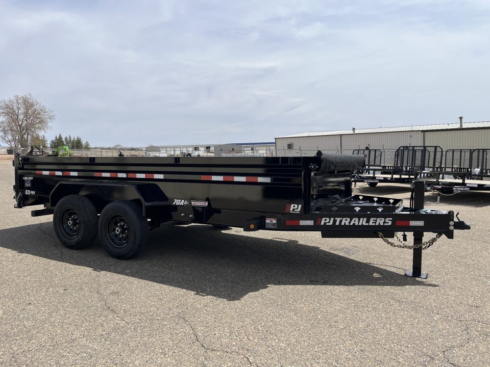 New 2027 PJ Trailers 83" x 16' DL Dump Trailer