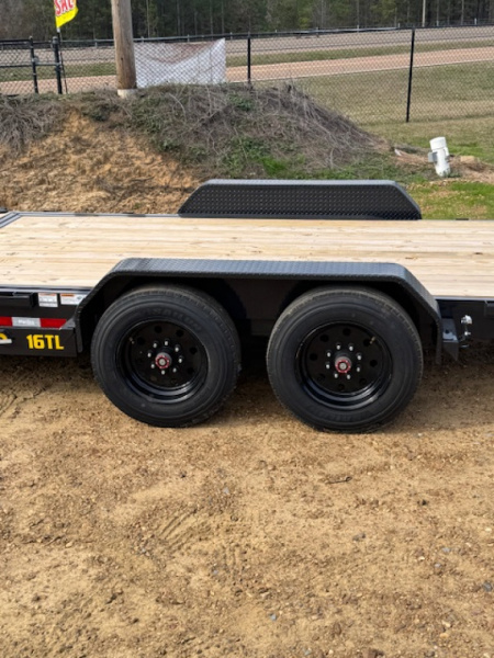 New 2026 Big Tex Trailers 16' Tilt+4' Stationary Ramp Tandem Axle Equipment 17500 GVWR Tilt Trailer