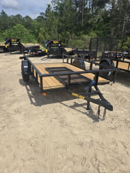 New Long Run 12' Single Axle Pipe-Top Utility 2,995 GVWR