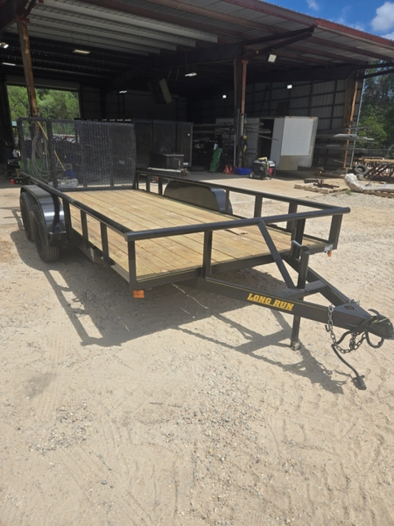 New Long Run 16' Tandem Axle Pipe-Top Utility 7000 GVWR