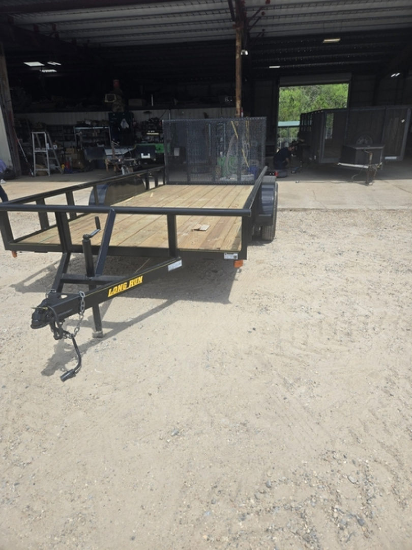 New Long Run 16' Tandem Axle Pipe-Top Utility 7000 GVWR