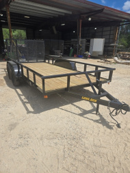 New Long Run 16' Tandem Axle Pipe-Top Utility 7000 GVWR