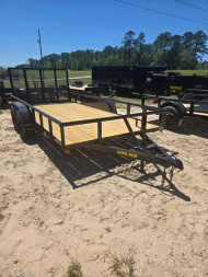 New Long Run 16' Tandem Axle Pipe-Top Utility 7,000 GVWR