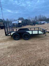 New Long Run 18' Tandem Axle Pipe-Top Utility 7000 GVWR