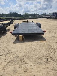 New LONG RUN 20' TANDEM AXLE STEEL DECK 5.2K CARHAULER W/ SLIDE IN RAMPS