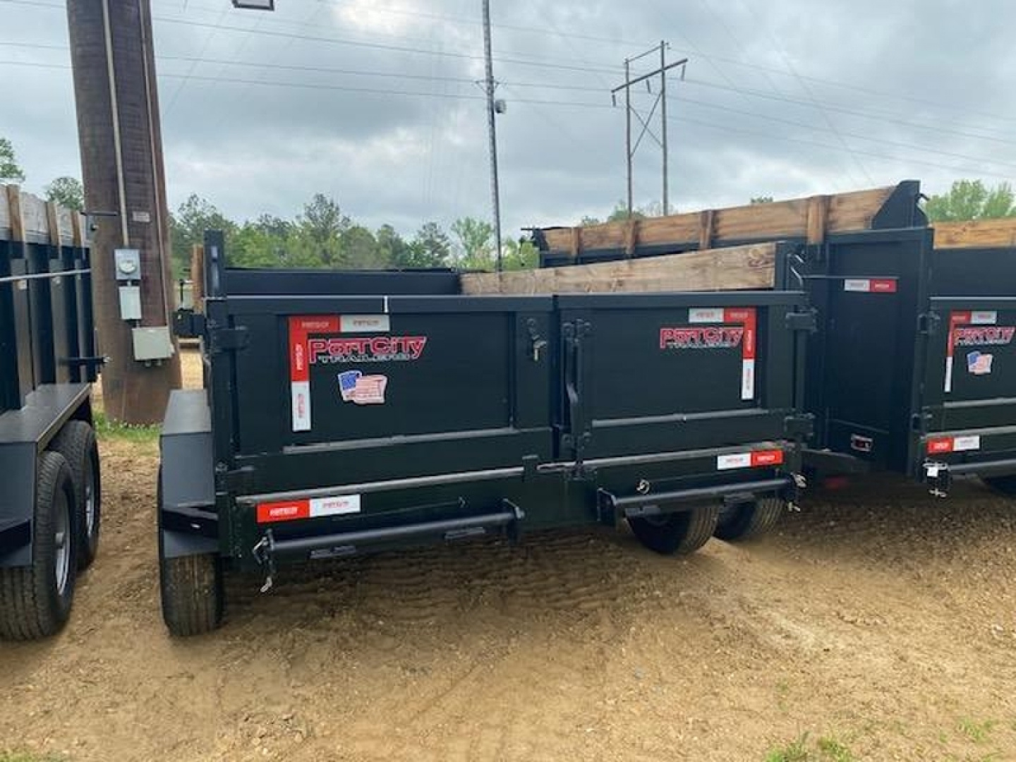 New PORT CITY TRAILERS 7X14 TANDEM AXLE DUMP W/ 24" SIDES