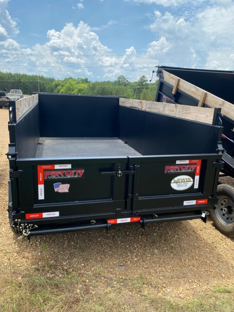 New PORT CITY TRAILERS 7X14 TANDEM AXLE DUMP W/ 36" SIDES