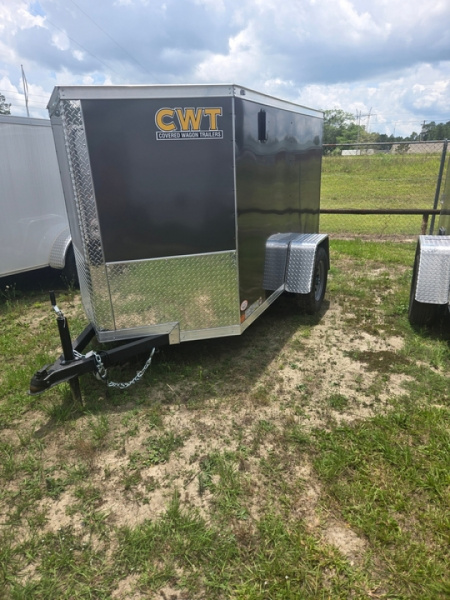 New Covered Wagon Trailers 8' Single Axle Enclosed Cargo 2990 GVWR