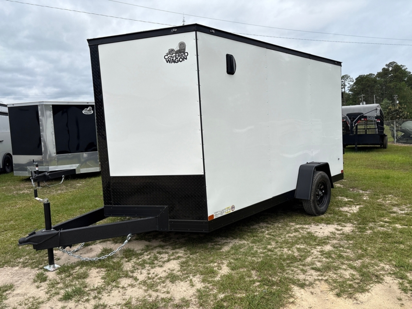 New Covered Wagon Trailers 12' Single Axle Enclosed Cargo 3500 GVWR