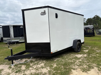 New Covered Wagon Trailers 12' Single Axle Enclosed Cargo 3500 GVWR