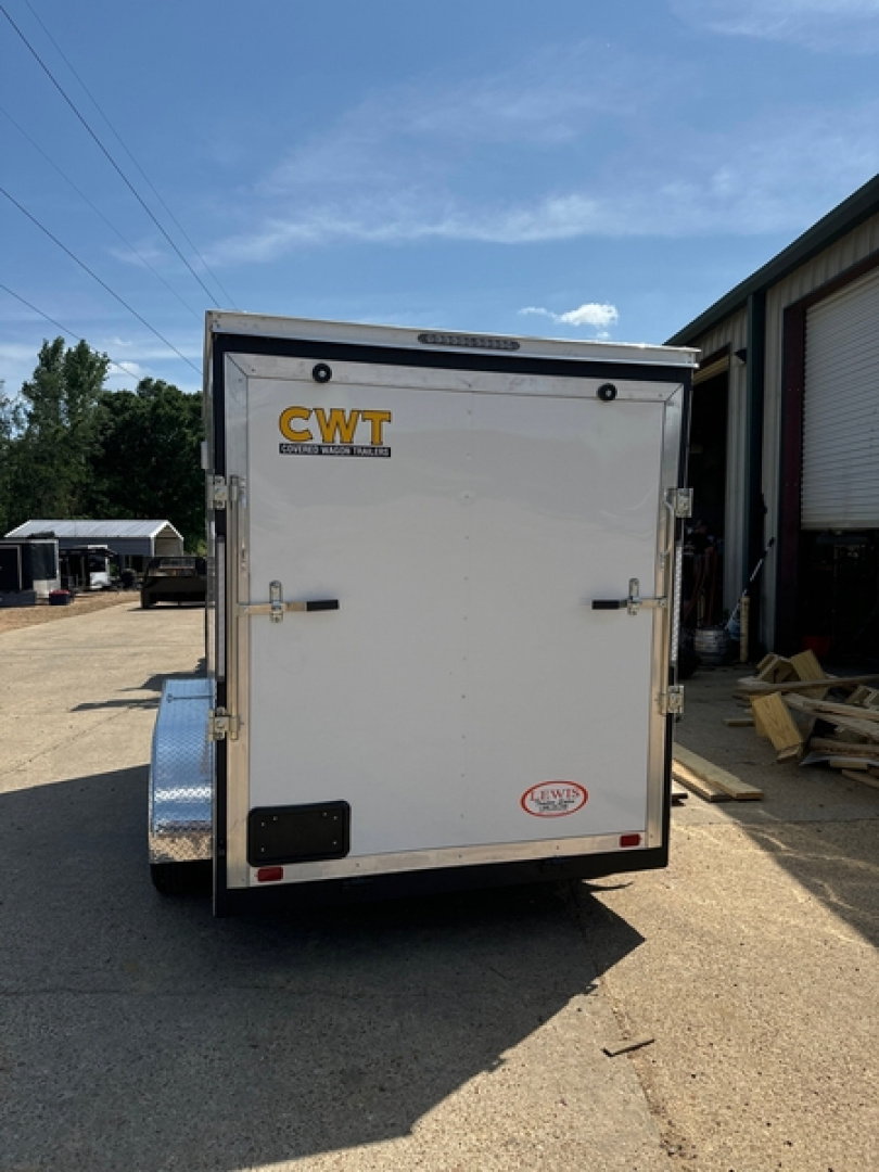 New Covered Wagon Trailers 12' Tandem Axle Enclosed Cargo 7,000 GVWR