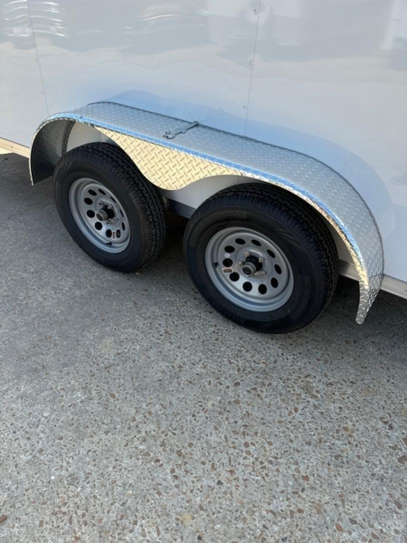 New Covered Wagon Trailers 12' Tandem Axle Enclosed Cargo 7,000 GVWR