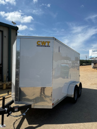 New Covered Wagon Trailers 12' Tandem Axle Enclosed Cargo 7,000 GVWR