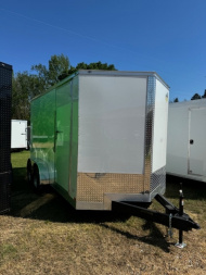 New Covered Wagon Trailers 14' Tandem Axle Enclosed Cargo 7000 GVWR