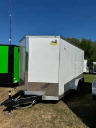 New Covered Wagon Trailers 14' Tandem Axle Enclosed Cargo 7000 GVWR