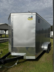 New Covered Wagon Trailers 14' Tandem Axle Enclosed Cargo 7,000 GVWR
