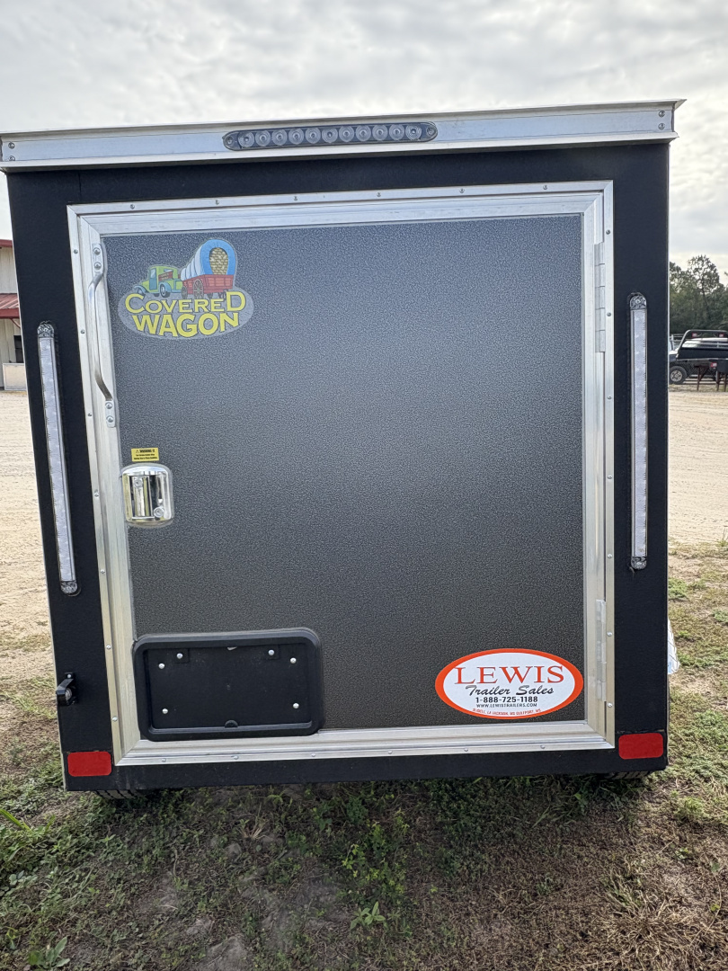 New 2025 Covered Wagon Trailers 4X6 SINGLE AXLE WITH SWING REAR DOOR