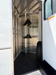 New 2026 ALCOM 2 HORSE ALUMINUM SLANT LOAD COMBO WITH TACK ROOM