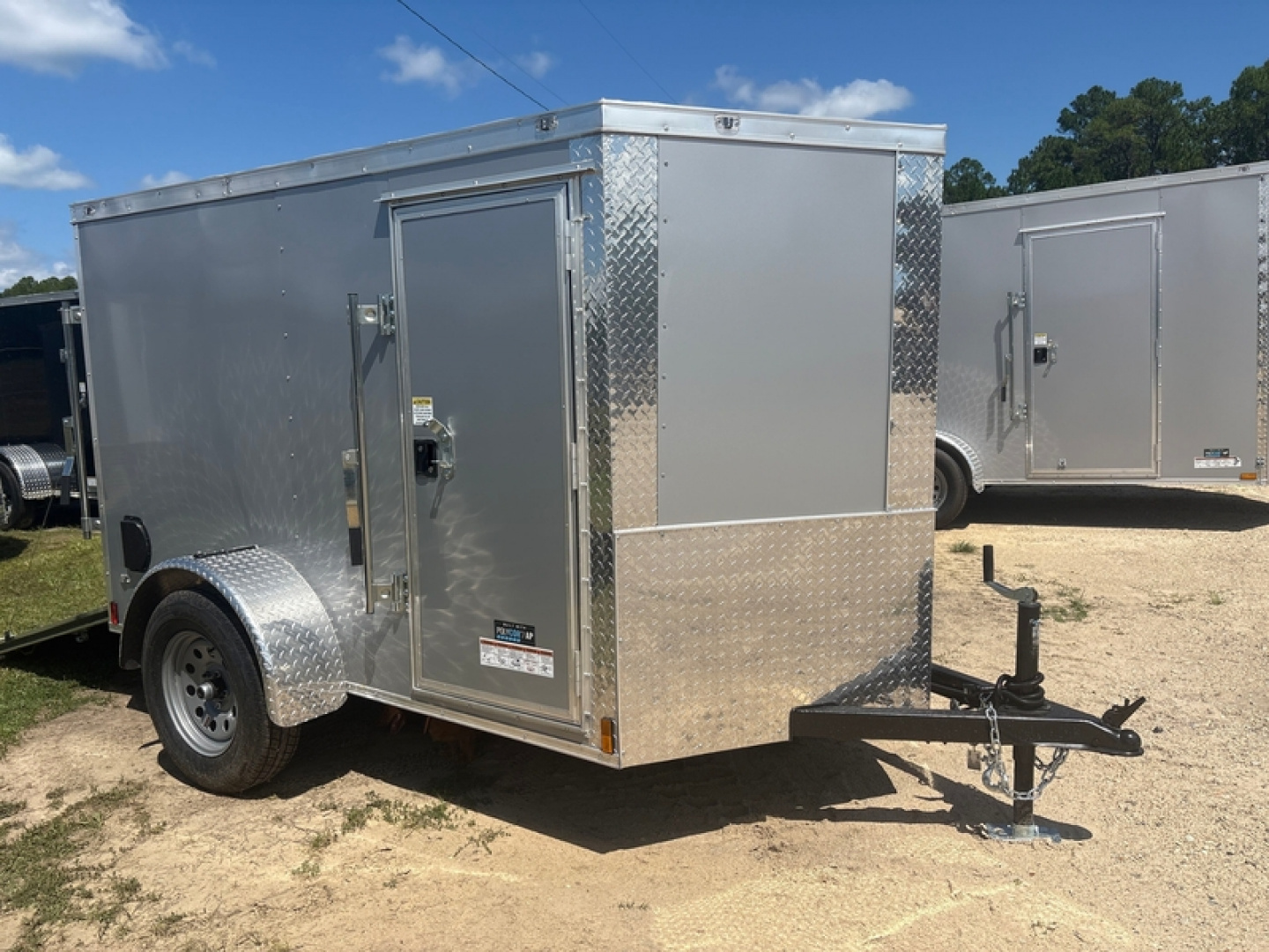 New 2026 Anvil 5X8 SINGLE AXLE V-NOSE ENCLOSED CARGO W/ REAR RAMP