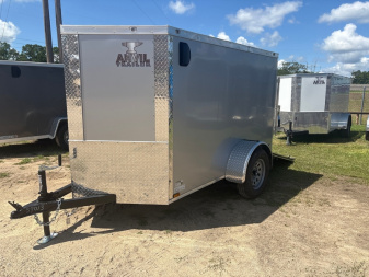 New 2026 Anvil 5X8 SINGLE AXLE V-NOSE ENCLOSED CARGO W/ REAR RAMP