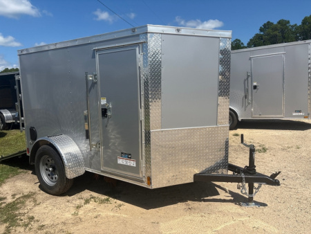 New 2026 Anvil 5X8 SINGLE AXLE V-NOSE ENCLOSED CARGO W/ REAR RAMP