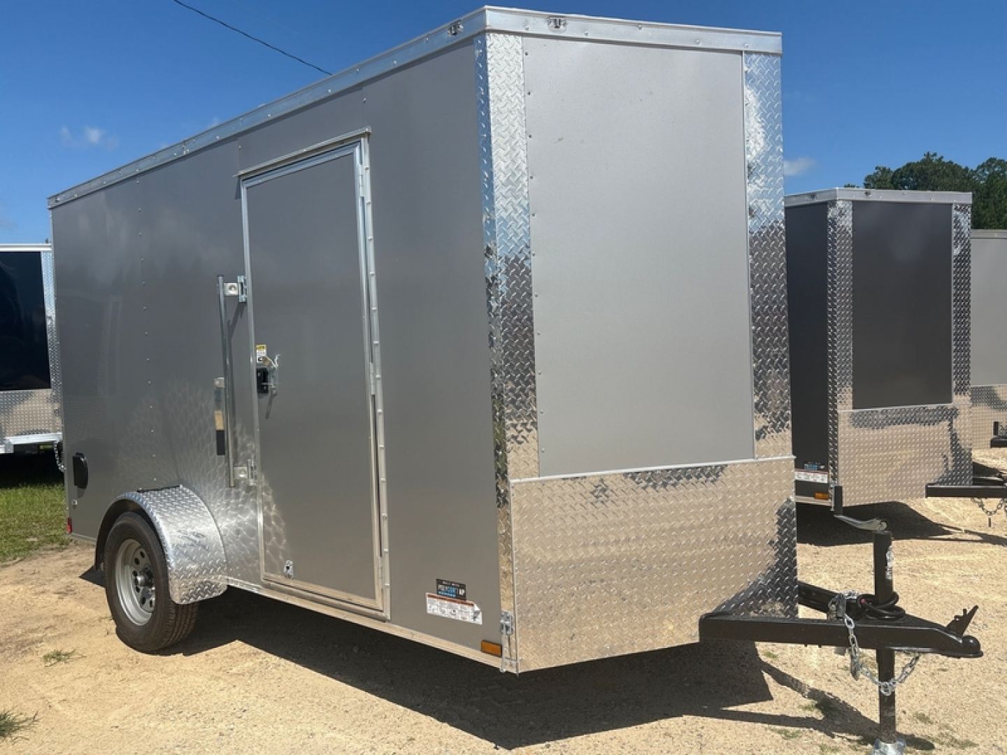 New 2026 Anvil 6X12 SINGLE AXLE CARGO V-NOSE, SIDE DOOR, RAMP, POLY-CORE
