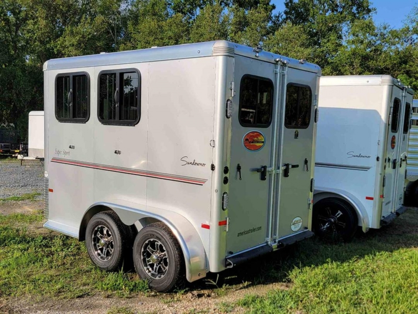 New 2023 Sundowner Trailers Super Sport 2 Horse Slant Aluminum