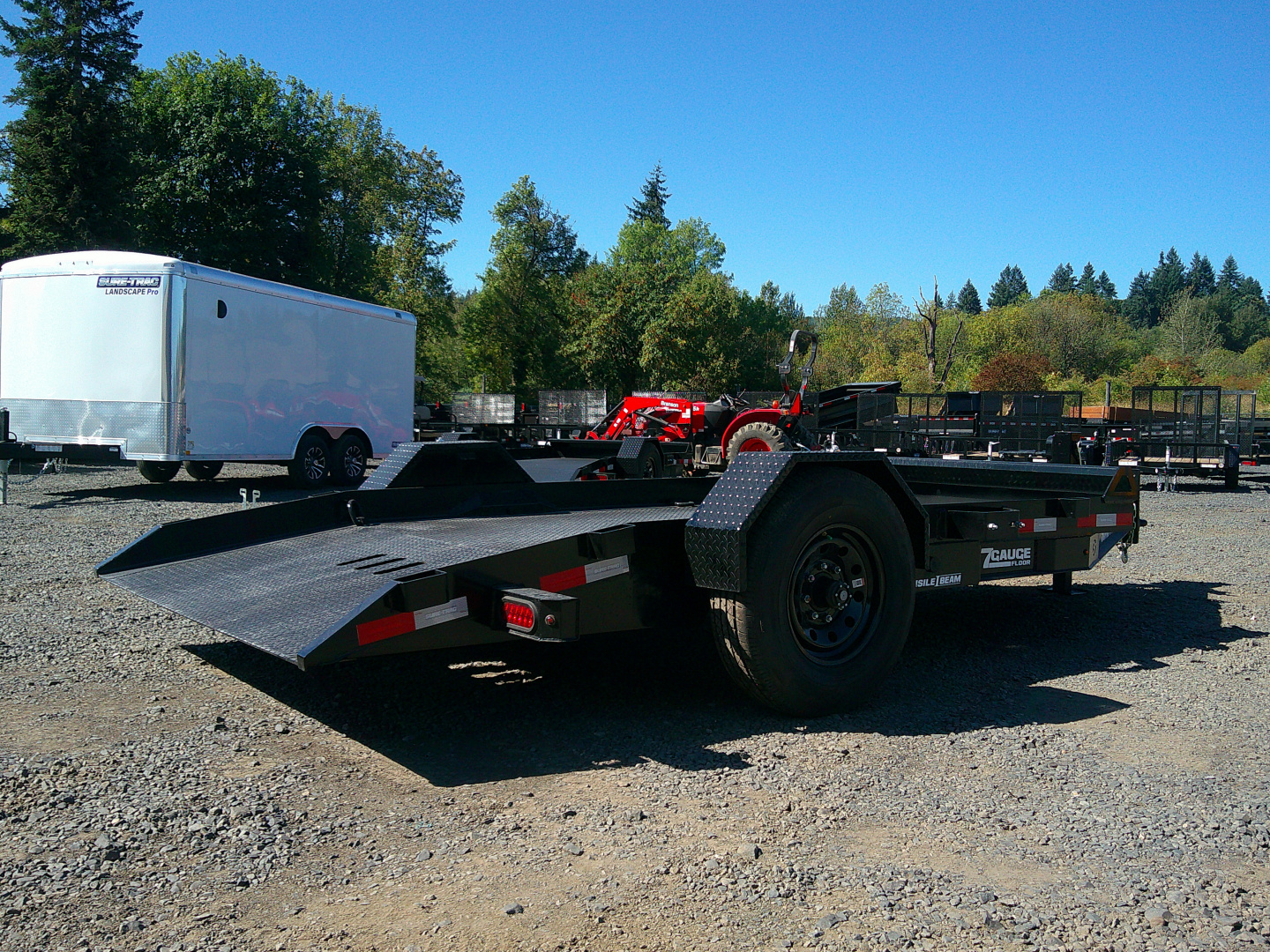 New 2026 Sure-Trac 7x12 Drop Deck Equipment Trailer