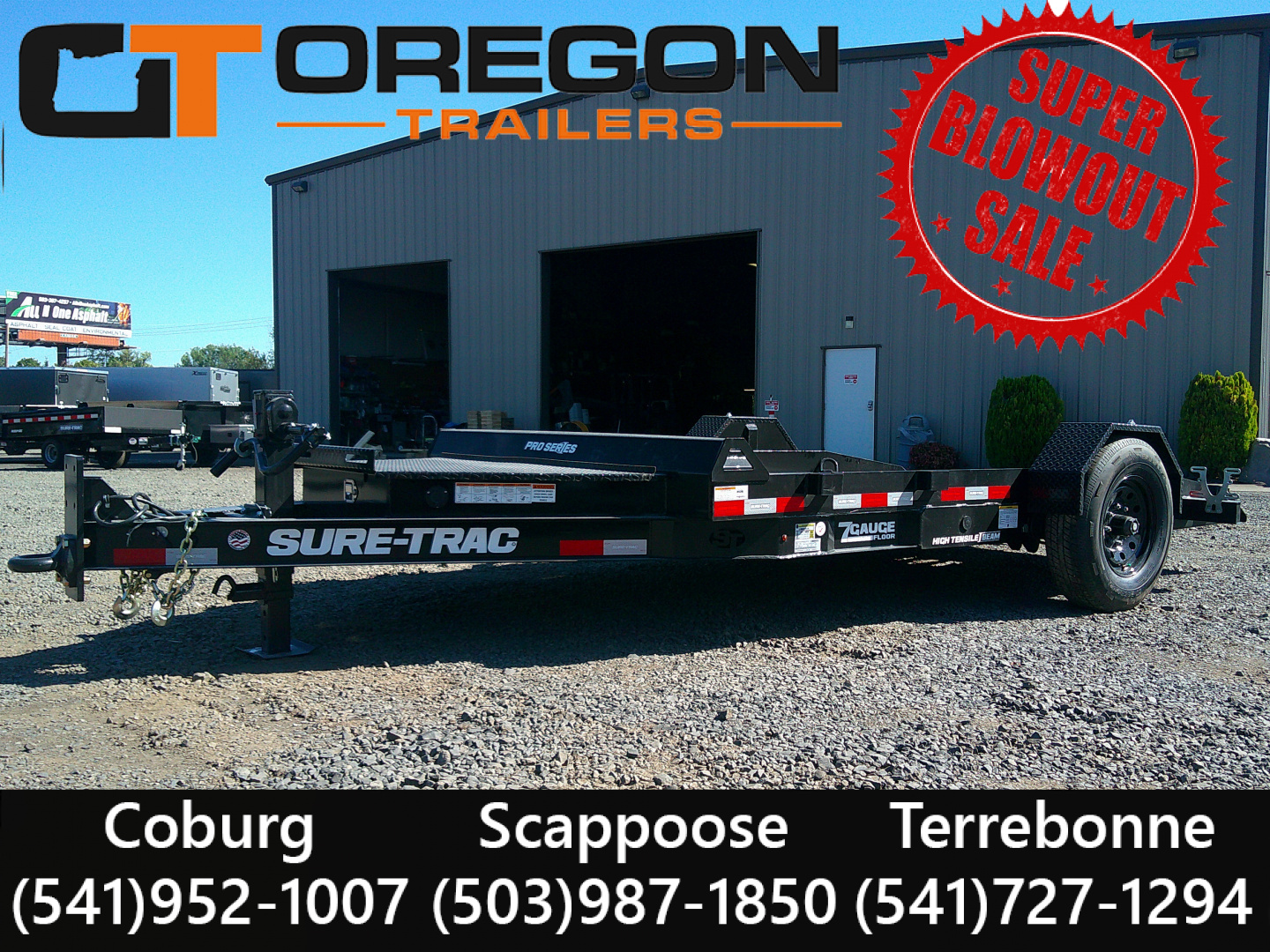 New 2026 Sure-Trac 7x12 Drop Deck Equipment Trailer