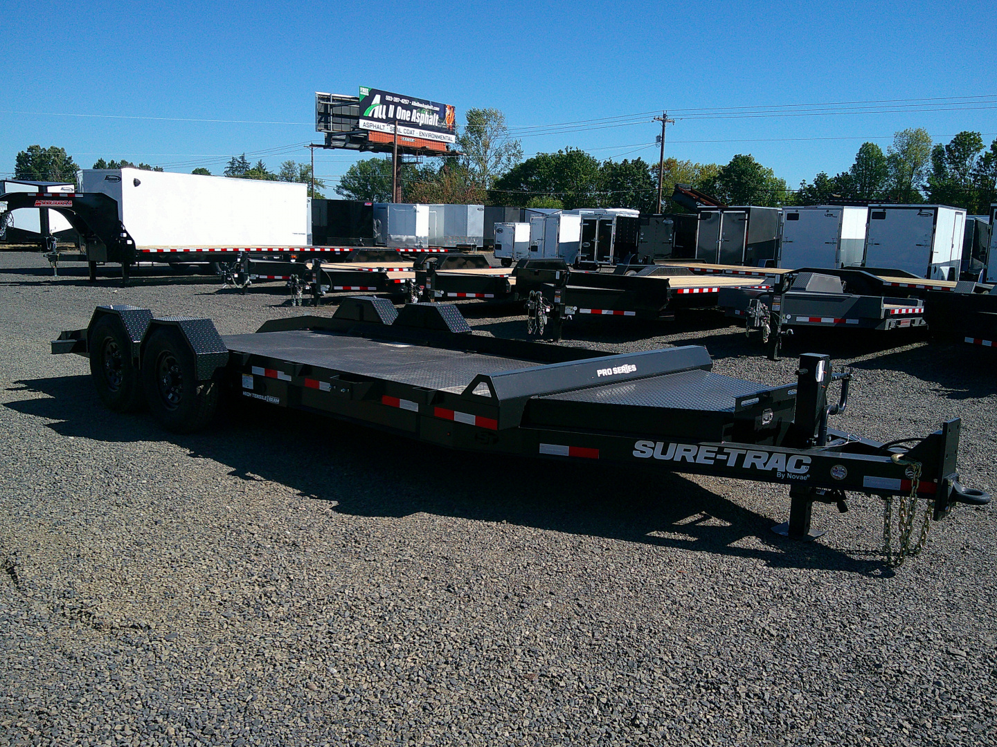 New 2026 Sure-Trac 7x18 Drop Deck Equipment Trailer