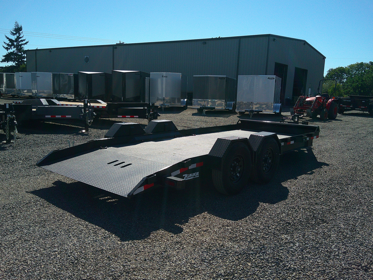 New 2026 Sure-Trac 7x18 Drop Deck Equipment Trailer
