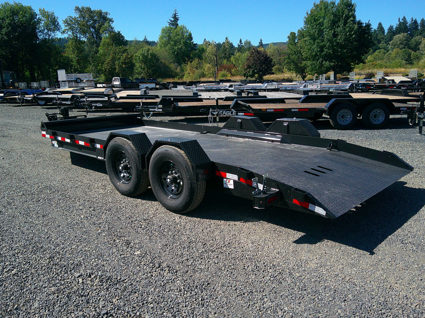 New 2026 Sure-Trac 7x18 Drop Deck Equipment Trailer