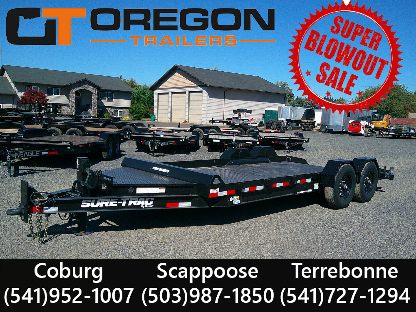 New 2026 Sure-Trac 7x18 Drop Deck Equipment Trailer