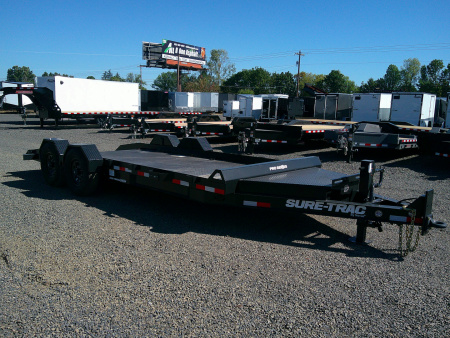 New 2026 Sure-Trac 7x18 Drop Deck Equipment Trailer