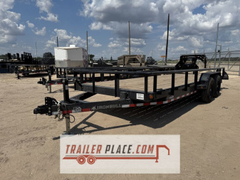 New 2026 IRON BULL 83 X20' 10K ETB EQUIPMENT TRAILER W/ SLIDE IN RAMP