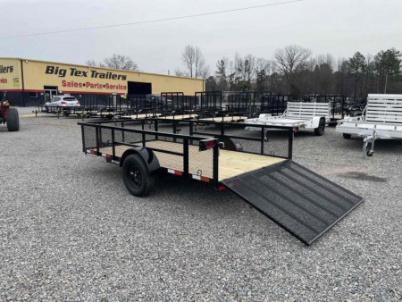 New 2026 Down 2 Earth Trailers 6x12 w/ Gate and 2' Expanded Metal Sides Utility Trailer
