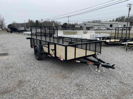 New 2026 Down 2 Earth Trailers 6x12 w/ Gate and 2' Expanded Metal Sides Utility Trailer