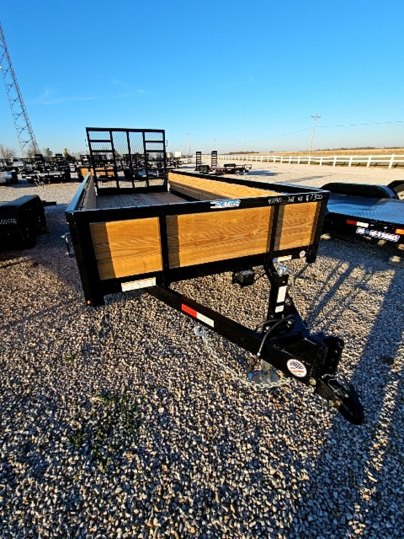 New 2026 Sure-Trac 7 x 18 10K Tube Top Three Board Utility Trailer