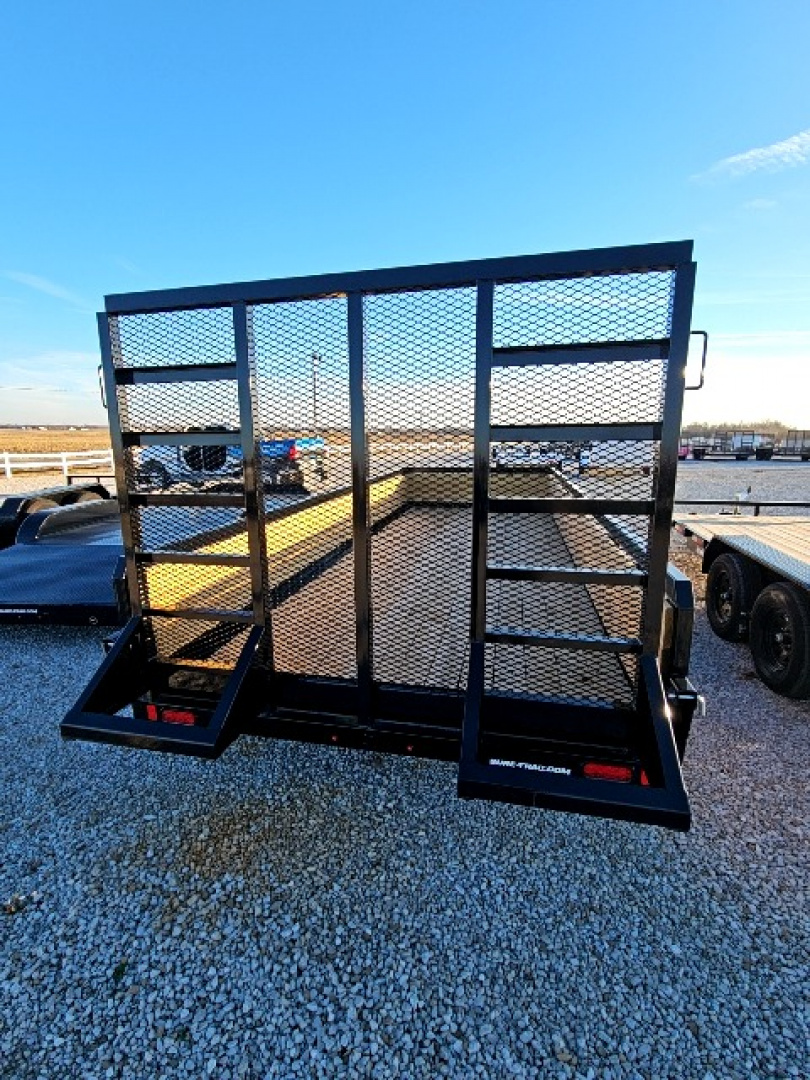 New 2026 Sure-Trac 7 x 18 10K Tube Top Three Board Utility Trailer