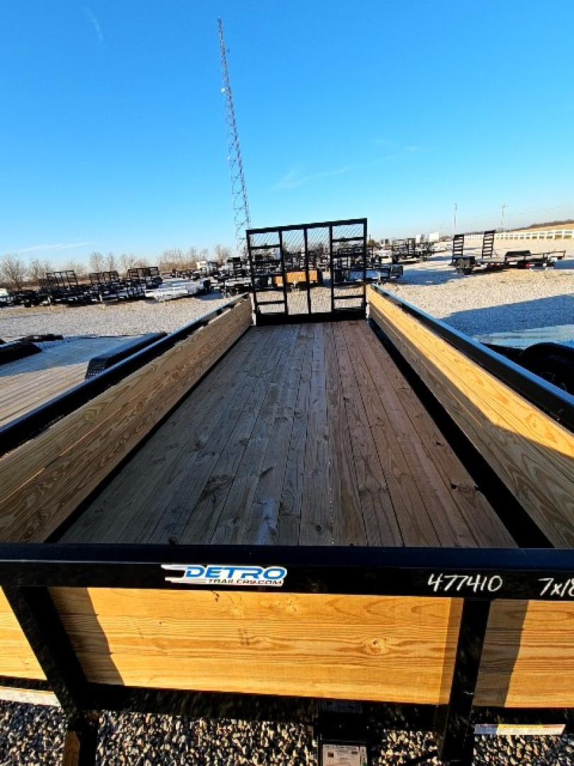 New 2026 Sure-Trac 7 x 18 10K Tube Top Three Board Utility Trailer