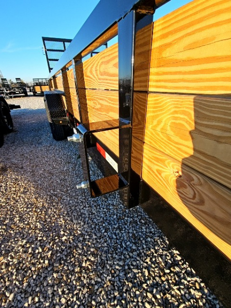 New 2026 Sure-Trac 7 x 18 10K Tube Top Three Board Utility Trailer