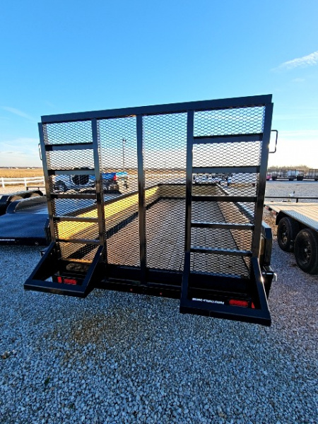 New 2026 Sure-Trac 7 x 18 10K Tube Top Three Board Utility Trailer