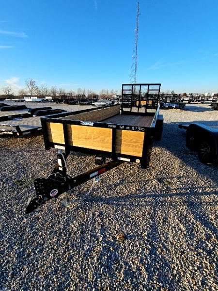 New 2026 Sure-Trac 7 x 18 10K Tube Top Three Board Utility Trailer